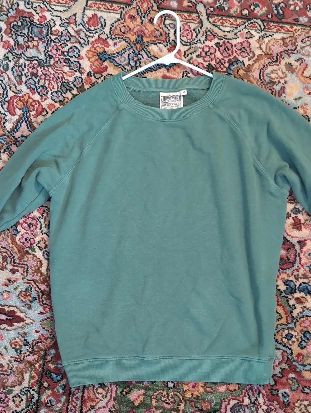 Jungmaven Sage Green Raglan Sweatshirt